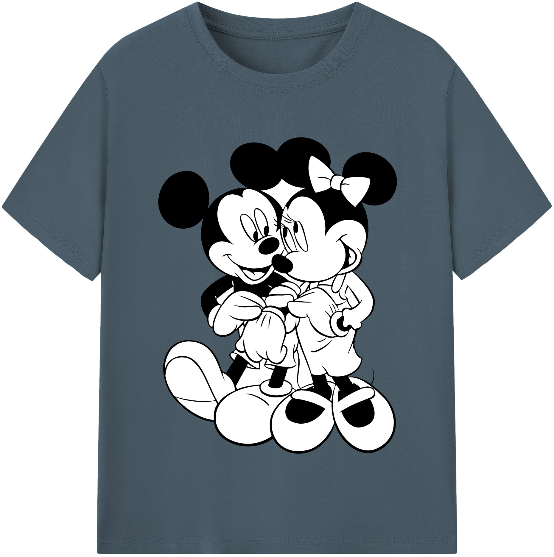 （画像用） ミッキーマウス Mickey Mouse 綿100％半袖Tシャツ（フロントプリント）